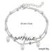 anklet creative double layer pearl anklet electrocardiogram personality simple foot ornaments_ipsvogv.com