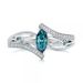 Sanjie Luxury Sea Blue Topaz Engagement Ring Jewelry_ipsvogv.com