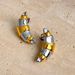 Spot Factory INS Fashionable Niche INS Retro Cicada Pupa Mixed Color Design Moon Earrings_ipsvogv.com