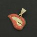 Trendy people's personalized pink lip diamond tooth pendant necklace Men's domineering, cool and exaggerated Cuban chain accessories_ipsvogv.com