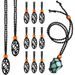 Colorful DIY Crystal Original Woven Necklace Natural Stone Adjustable Telescopic Mesh Bag Pendant Rope_ipsvogv.com
