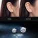 A niche classic four claw Mosang stone with a feminine and trendy S pure silver gold-plated earring accessory_ipsvogv.com