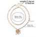 Metal Micro Inlaid Zircon Peach Heart Eye Pendant Necklace Ins Cold Wind Love Chain Ornament_ipsvogv.com