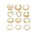 Women's Open Adjustable Ring Personality Geometric Niche Design Irregular Ring_ipsvogv.com