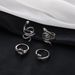 New Combination Ring Exaggerated Snake Wrap Set Of 4 Rings_ipsvogv.com