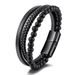 Men's Jewelry Stainless Steel Natural Tiger Eye Stone Bracelet Beads Hand Woven Agate Bracelet_ipsvogv.com