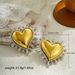 Women’s Jewelry Set Fashion Gold And Silver Two Color Love Gold Earrings Oversized Exaggerated Personality Earrings Peach Heart Shaped Earrings_ipsvogv.com