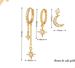 Jewelry & Accessories Brass Real Gold Electroplated Six Pointed Star Moon Three Piece Earring Set Ear Clip Earrings_ipsvogv.com