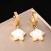 Korean Style High-end Hot Selling Pentagram Pearl Titanium Steel That Do Not Fade, Fashionable Versatile And Earrings_ipsvogv.com
