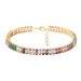 jewelry novel Diamond-embedded mixed color necklace versatile horizontal row zircon clavicle chain necklace choker_ipsvogv.com