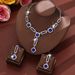 Women’s Jewelry Set Fashion Fashion EU Alloy Cube Necklace Earrings Earrings Heavy Duty High End Clavicle Chain Fashion Evening Dress Accessories_ipsvogv.com