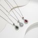 Necklace for Women: Versatile, Advanced, Colorless Emerald Necklace, Droplet Shaped Zircon Live Network, Red Titanium_ipsvogv.com
