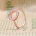 Women's Jewelry Floral Heart Ring With Hollow Design, Silver & Rose Gold Plated Brass, Elegant & Stylish For Daily Wear Or Gift Giving_ipsvogv.com