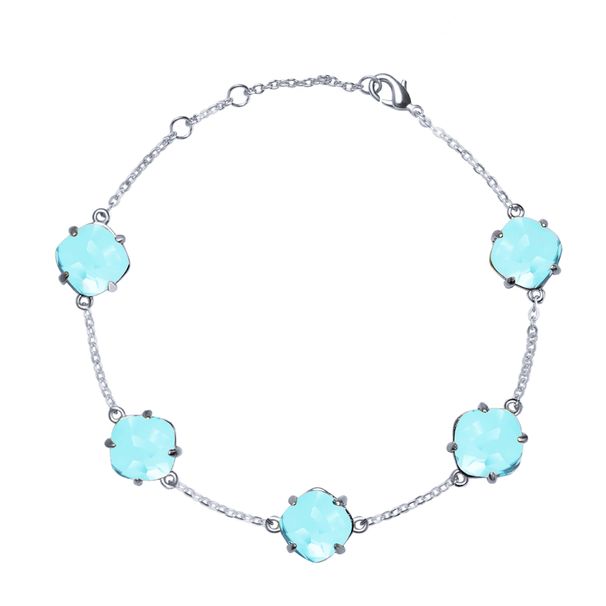 Women's Jewelry AB With Inlaid Crystal Five Flower Bracelet Original Cut Surface With Artificial Crystal Boutique Hand Jewelry Bracelet_ipsvogv.com