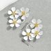 Fashion OL High End Simple Flower Earrings Personality Plum Blossom Acrylic Design Niche Earrings Ladies Earrings_ipsvogv.com