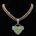 Resin Heart Full Diamond Hip-Hop Pendant Personality Trendy Brand Accessories_ipsvogv.com