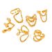Women's Jewelry Stainless Steel Liquid Irregular Adjustable Opening Ring Niche Design Titanium Steel Ring_ipsvogv.com