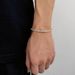 Men's Jewelry Spring Buckle Single Row Diamond Tennis Chain Zircon Bracelet Trendy Brand Hip Hop Men's Bracelet Accessories_ipsvogv.com