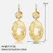 Women’s Jewelry Set Fashion Hollow Heart Tassel Earrings Personality Versatile Gold Plated Stainless Steel Earrings Light Luxury High End_ipsvogv.com
