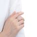 Unisex Sweet Love Love Diamond Zircon CZ Ring Female Light Luxury Style Open Adjustable Hand Jewelry_ipsvogv.com