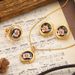 New Flower Enamel Oil Drip Fashion Earrings Oil Painting Series Literary Retro Round Advanced French Necklace Set_ipsvogv.com