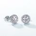 Simple And Dazzling 1ct Moissanite Earrings For Men And Women S925 Silver Full Of Colored Gemstones Earrings_ipsvogv.com
