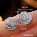 Cao Shi's Elegance and High Quality Zircon Spinning 2024 New Trendy Luxury with Sparkling Diamond Geometry Earrings_ipsvogv.com