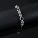 Metal Circle Men's and Women's Trendy Instagram Cool Style Titanium Steel Small Form Design Couple Bracelet Handpiece_ipsvogv.com