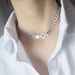 Women’s Jewelry Set Fashion Sterling Silver Chain Belt Buckle Necklace Female Retro Clavicle Korean Version Ins Cold Style Simple Fashion Personality_ipsvogv.com
