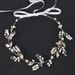 Pearl Leaf Gold Hairpin Headband Set Bridal Headdress Hair Accessories_ipsvogv.com