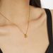 Women's Jewelry Retro Metal Crescent Water Drop Pendant Necklace Light Luxury High End Design Versatile Clavicle Necklace_ipsvogv.com