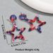 Ins personalized pentagram hip-hop versatile acrylic minimalist design earrings, niche high-end earrings_ipsvogv.com