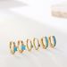 Unisex Hot Selling Classic Fashion All Match Round Micro Inlaid Gold Stainless Steel Zircon Earrings Personality Trend Ear Buckles_ipsvogv.com