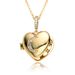 Love Heart Shaped Photo Box Album Love Moon Five Pointed Star Micro Inlaid Pendant Opening And Closing Necklace Copper Gold Plated_ipsvogv.com