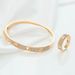 Bangles Nail Bracelet Copper Inlaid Zircon Simple Couple Bracelet Men And Women's Style Gold Plated Non Fading Trend_ipsvogv.com