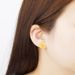 Long Lasting Color Butterfly Women's Earrings Sand Gold Real Copper Jewelry Versatile Flowers_ipsvogv.com