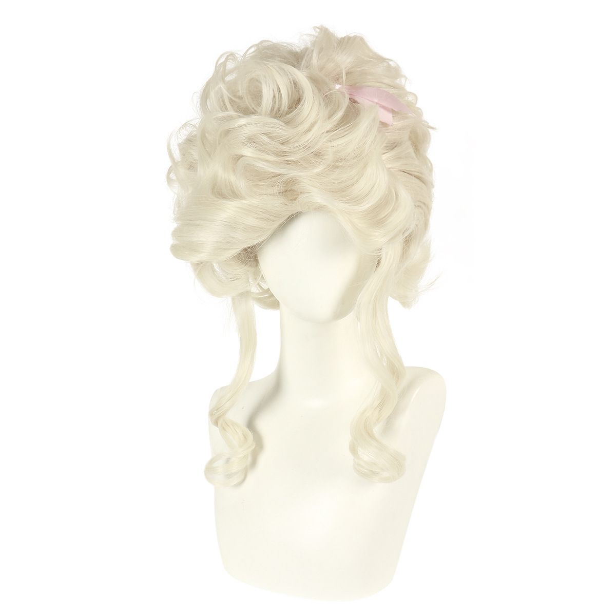 18th century French retro golden wig Marie Antoinette cos tall hat wig Halloween costume_ipsvogv.com