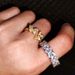 Boutique Zircon Double Butterfly Opening Ring Adjustable Diamond-encrusted Couple Ring Hip-hop Ring_ipsvogv.com