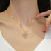 】 Love 【 LOVE Light Luxury Temperament Gorgeous Full Diamond Necklace Women's Versatile Clavicle Titanium Steel Chain 【 】_ipsvogv.com