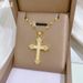 Shell 【 】 Cross Light Luxury Charm Gorgeous Full Diamond Necklace Women's Versatile Clavicle Titanium Steel Chain 【 】_ipsvogv.com