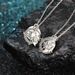 Combination Personalized Compass Heart Splicing English Engraving Mom And Daughter Two Piece Set Necklace_ipsvogv.com