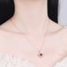 Women’s Jewelry Set Fashion hot selling heart shaped I love you projection necklace female sterling silver jewelry_ipsvogv.com