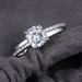 Fashion eight arrows and eight hearts female engagement ring inlaid with zircon platinum_ipsvogv.com