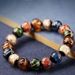Traditional Chinese blessing incense gray glass bracelets, ensuring peace, transporting blessings, attracting wealth, and clearing negative energy_ipsvogv.com