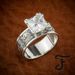 Sanjie Fashion Thai Silver Antique Women's With Ethnic Style Gold Plated Inlaid Square Diamond Zircon Ring Jewelry_ipsvogv.com