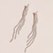 fashion rhinestone tassel earrings temperament shiny long earrings earrings for women tassel earrings_ipsvogv.com