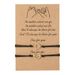 Creative Gold And Silver Mixed Color Sun And Moon Wax Thread Woven Adjustable Card Couple Bracelet Friend Bracelet_ipsvogv.com