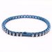 New Titanium Blue Chain Hip-Hop Jewelry Unisex Single Row Stone Stainless Steel Tennis Bracelet_ipsvogv.com