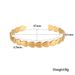 Fashionable And Elegant Stainless Steel Gold-Plated Heart Zircon Necklace Set For Women_ipsvogv.com