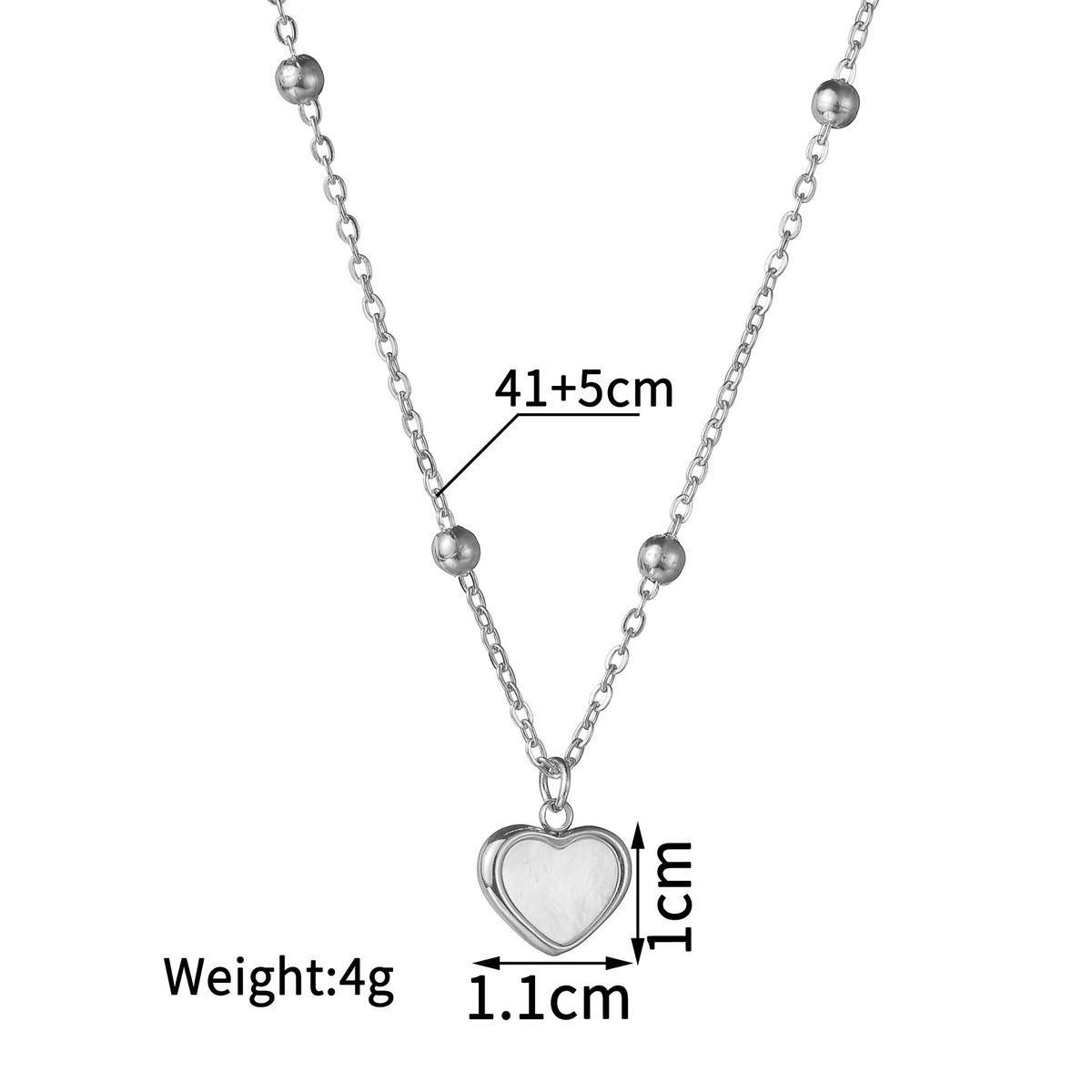 Women's Jewelry Mother Of Pearl Pendant Necklace Simple High End Stainless Steel Plated K Gold Light Luxury Clavicle Chain_ipsvogv.com
